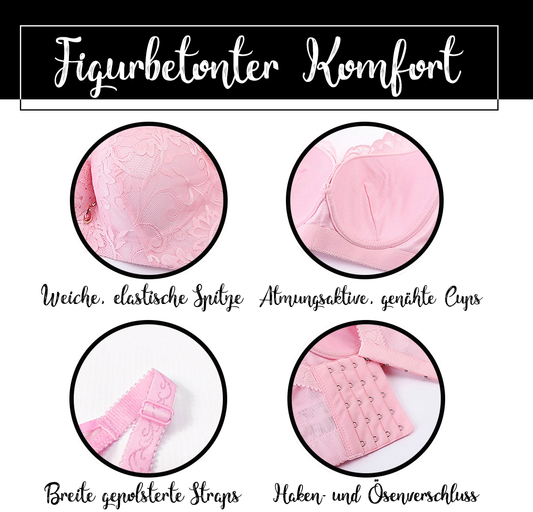 Wieblumen™ Floral Lace Push-Up Bra