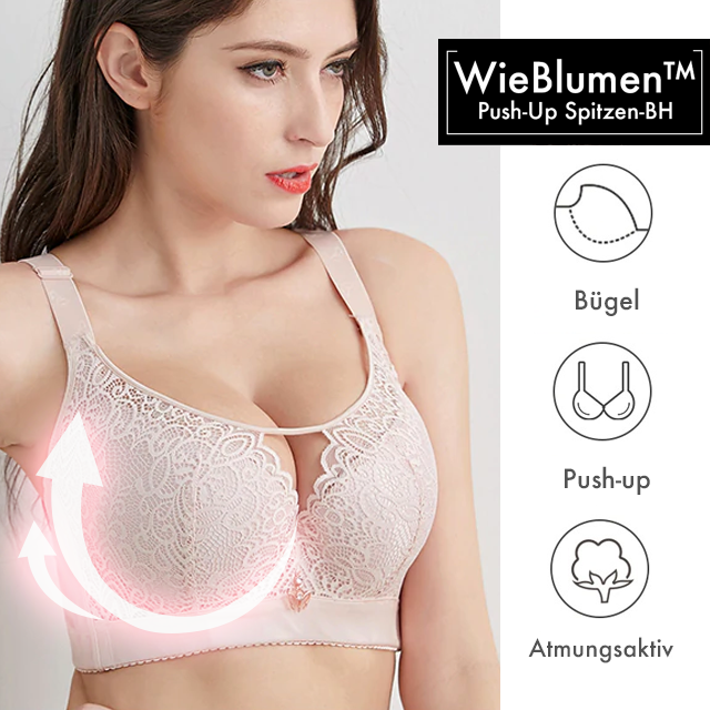 WieBlumen™ Full Coverage Push-Up Bra with Underwire