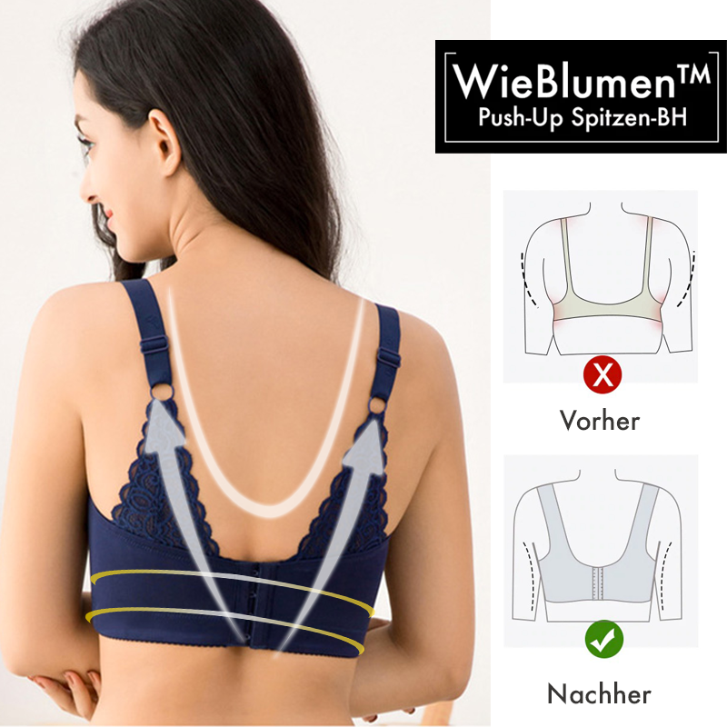WieBlumen™ Full Coverage Push-Up Bra with Underwire