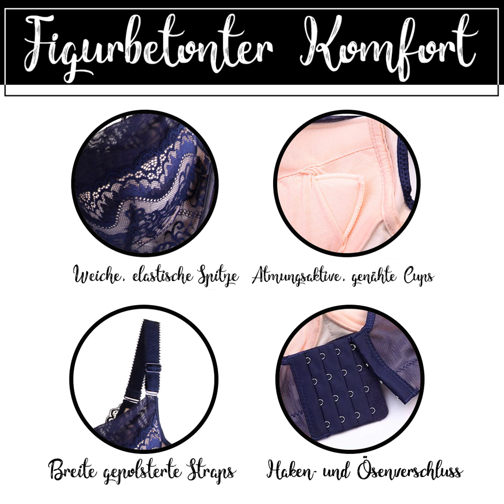 WieBlumen™ Push-Up Bra Sizes C&D