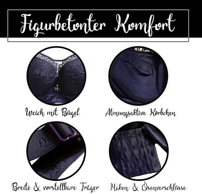 WieBlumen™ Full Coverage Push-Up Bra with Underwire