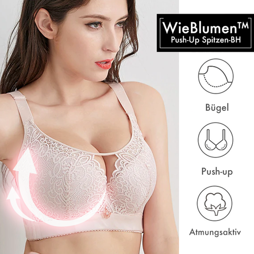 WieBlumen™ Full Coverage Push-Up Bra with Underwire