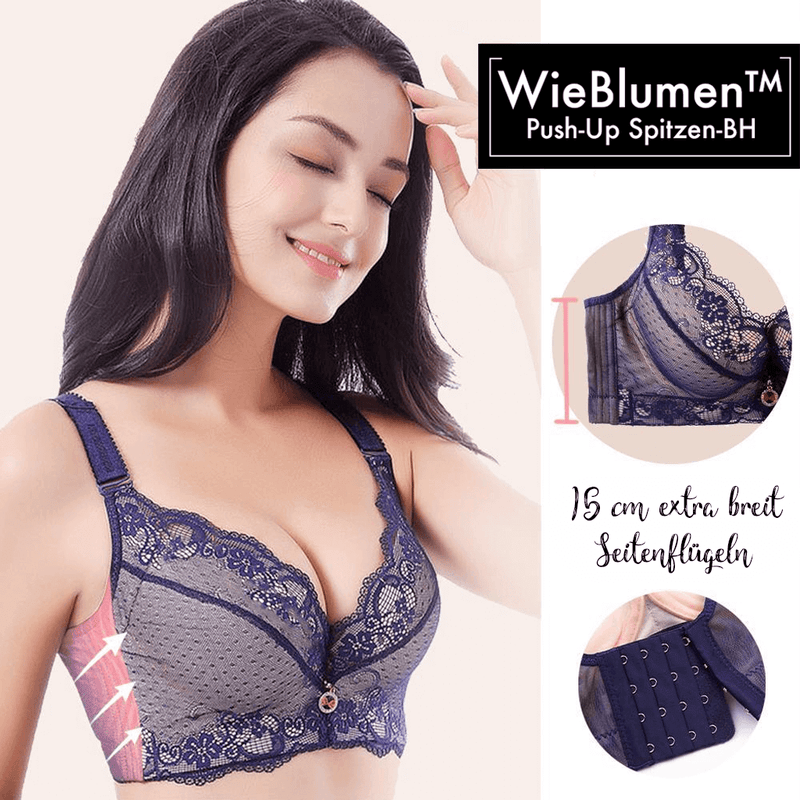 Wieblumen Push-Up Spitzen BH A bis D